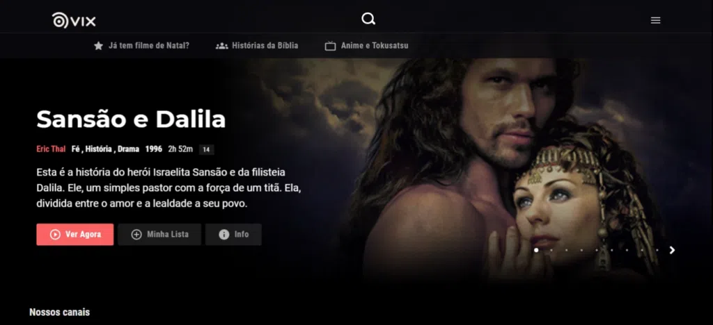 Conheça 5 canais de tv e iptv para ver de graça no pc Vix tv traz filmes, séries e até tokusatsus, totalmente de graça