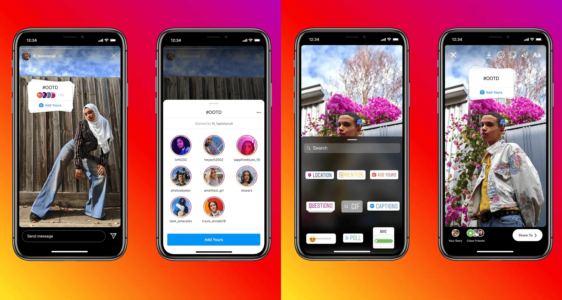 Cara membuat rantai instagram dengan "gunakan milikmu"