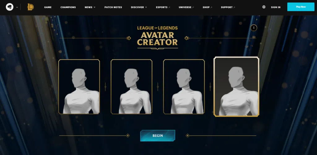 Saiba como criar um avatar de league of legends de respeito! Comece pelo torso do seu avatar