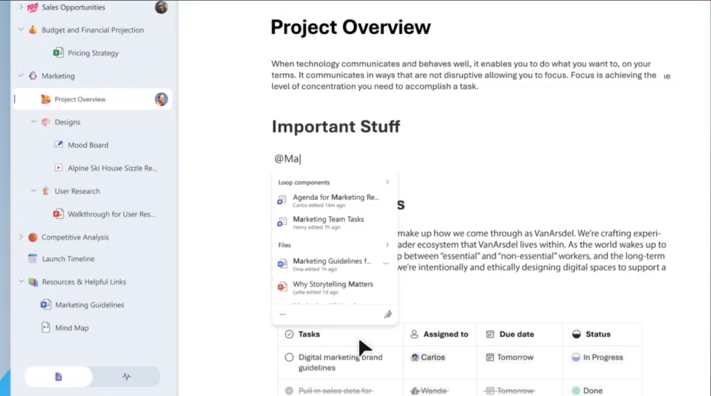 Microsoft loop traz novas soluções para trabalho híbrido Editor do windows