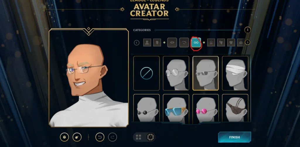 Saiba como criar um avatar de league of legends de respeito! Acessórios para rosto