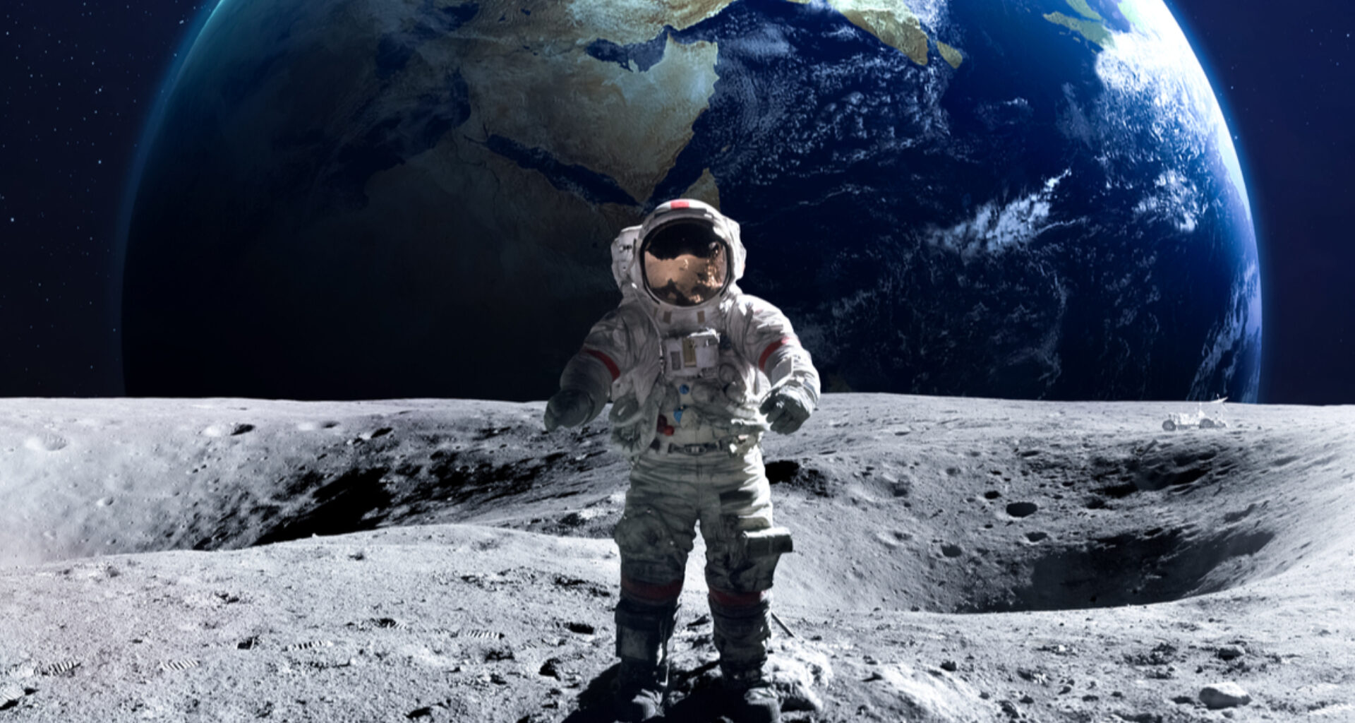 Representação de homem na lua