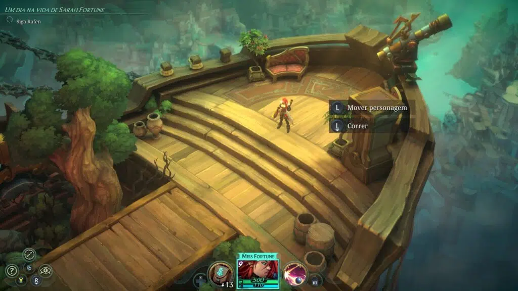 Review: ruined king continua a saga de viego e a ruína Primeira cena de ruined king, protagonizada por sarah fortune. Reprodução: lucas gomes/ruined king