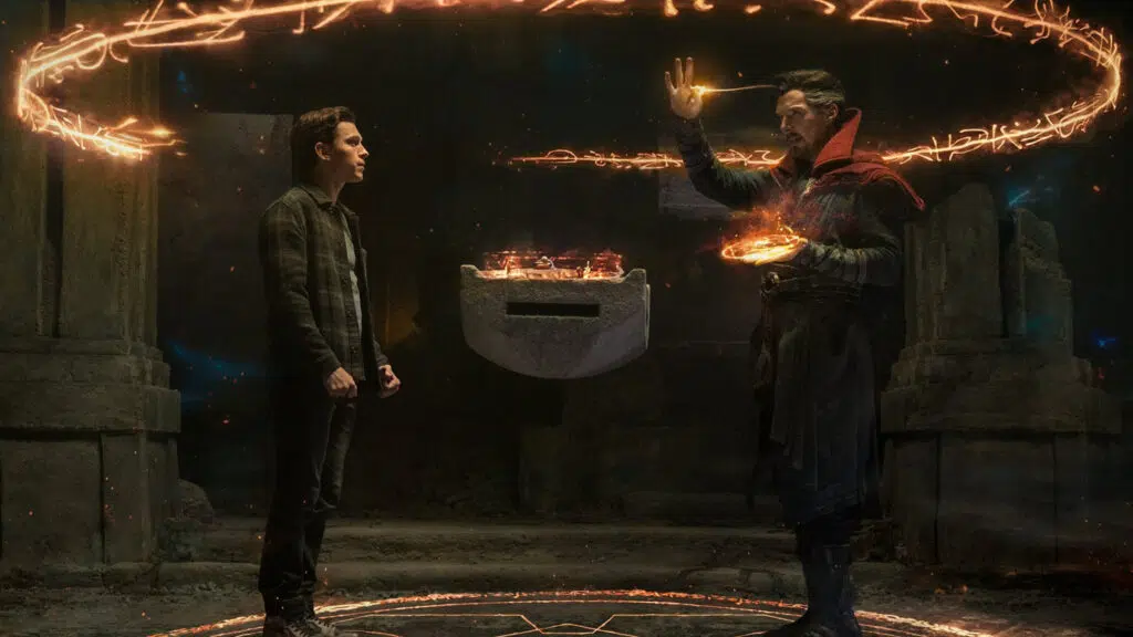 Veja os principais rumores sobre homem-aranha: sem volta para casa Doutor estranho e peter parker em cena de spider-man: no way home