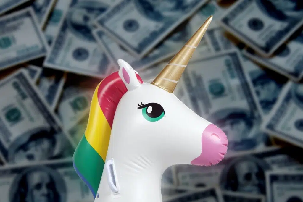 10 startup unicorno che hanno cambiato il mondo Rappresentanza del sostegno finanziario per un'azienda per diventare una startup unicorno