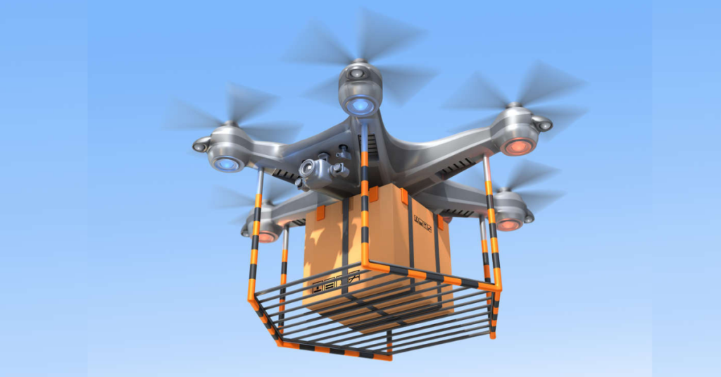 Drone de entrega como uma das tecnologias que vão brilhar em 2022