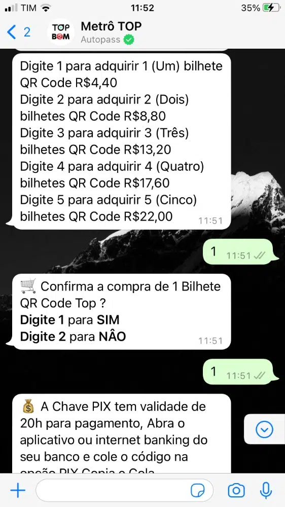 App top: como usar o bilhete qr code do metrô de sp Escolha a quantidade de bilhetes únicos