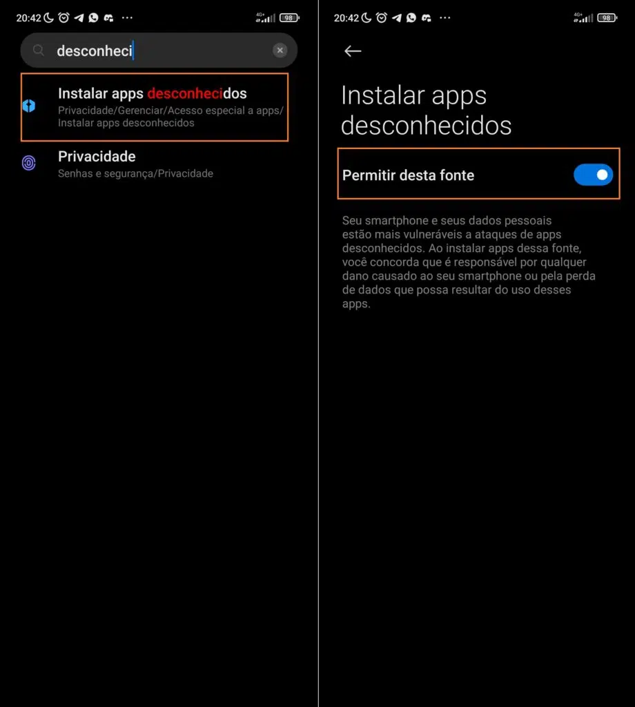 Como baixar vídeo (ou música) do youtube sem app Instalar apps desconhecidos no android