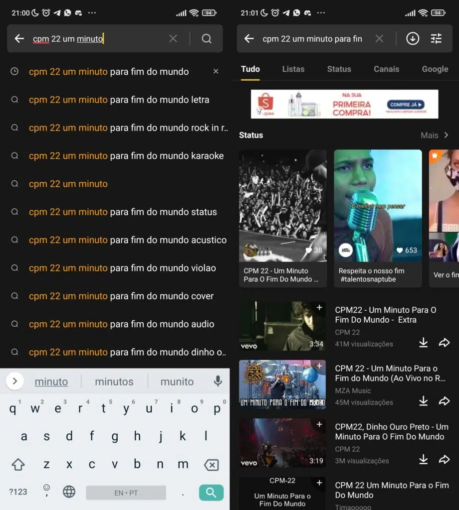 Como baixar vídeo (ou música) do youtube sem app Baixar música com snaptube