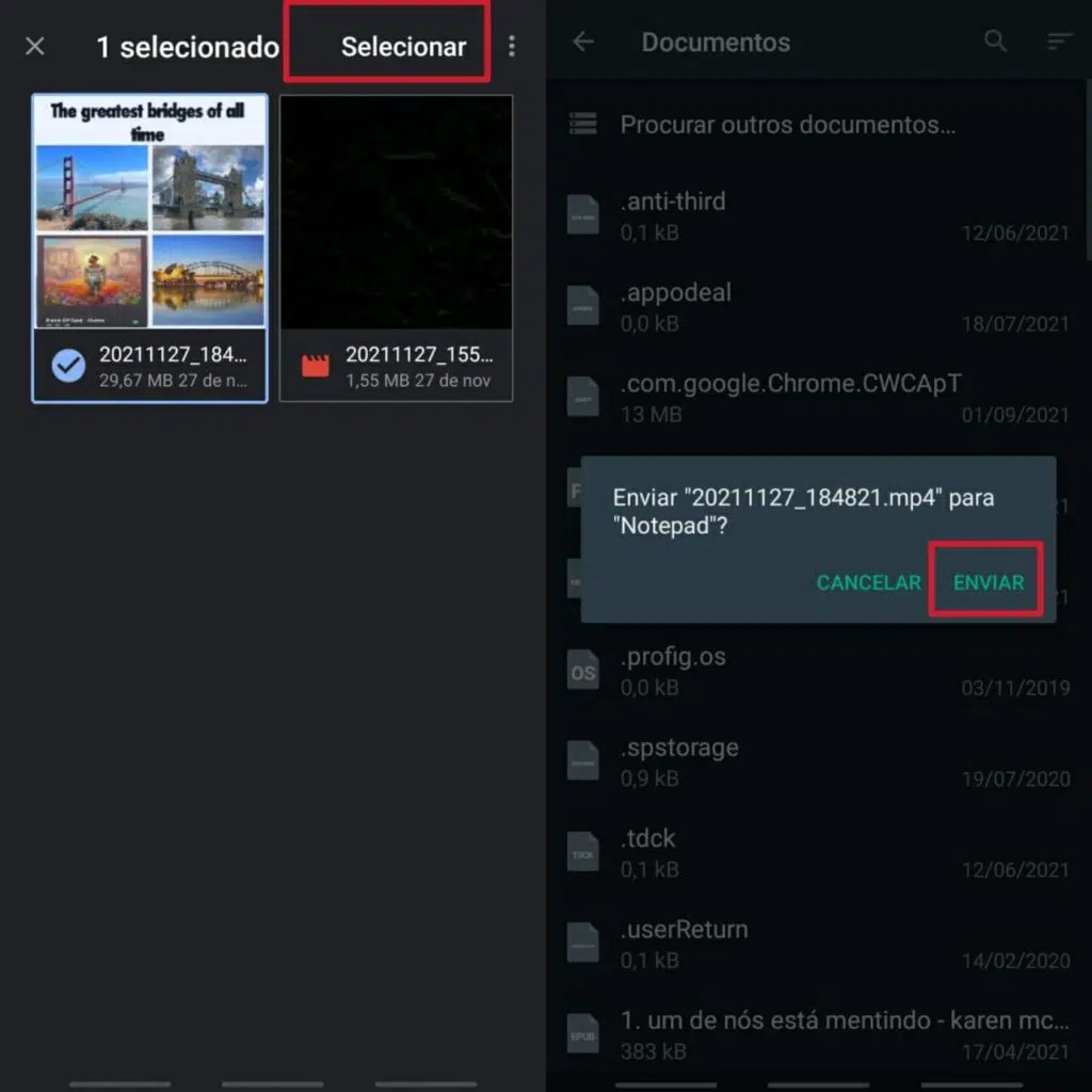 Como enviar fotos em alta qualidade pelo whatsapp Explicação de como enviar vídeos no whatsapp para android