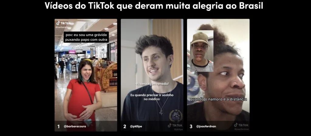 O ano no tiktok: veja a retrospectiva 2021 da rede social O ano no tiktok: veja a retrospectiva 2021 da rede social. Dividido em categorias, o ano no tiktok elenca quais foram os vídeos que mais se destacaram este ano. Confira com a gente!
