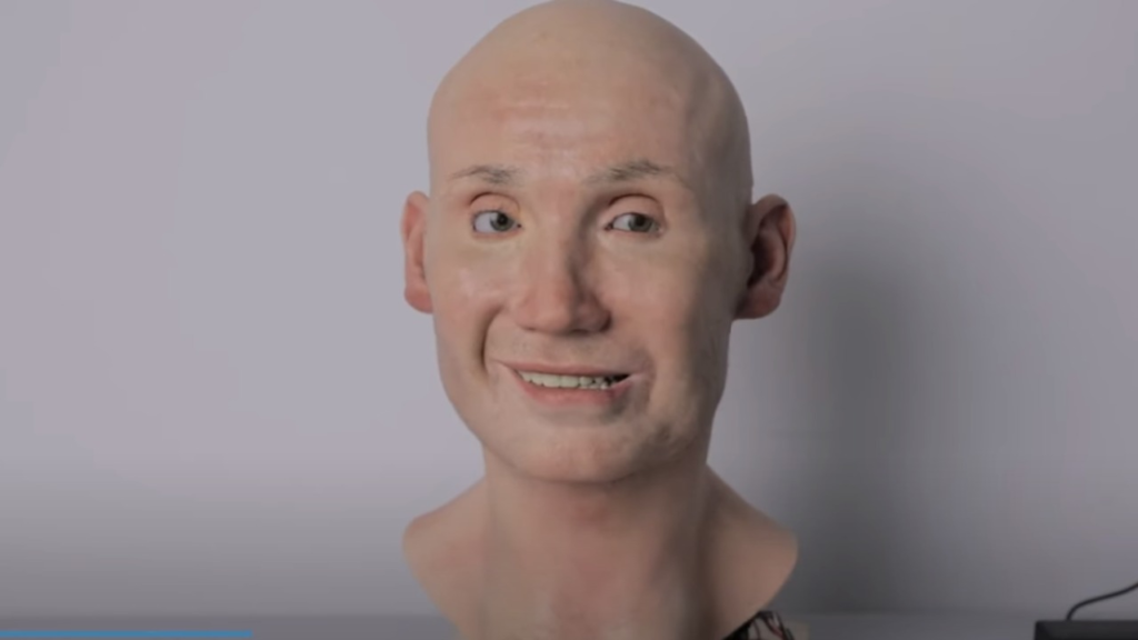 Mesmer também consegue reproduzir feições faciais. Reprodução: youtube
