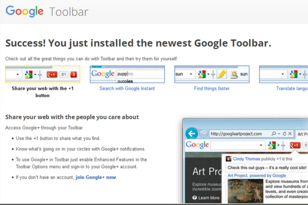 Adeus! Confira 19 tecnologias que acabaram em 2021 Barra de ferramentas do google como tecnologias que acabaram em 2021