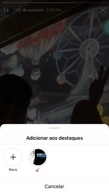 5 maneiras de baixar stories do instagram Aba de categorias de destaques para colocar o story