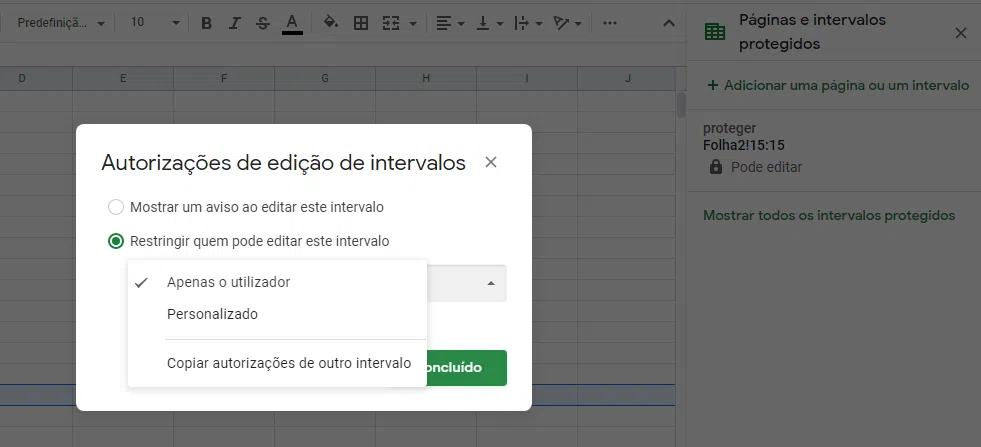 30 dicas do google planilhas que melhoram a produtividade Bloqueie acesso a células. Dicas do google planilhas