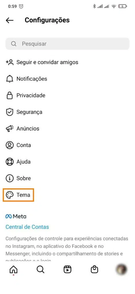 Como usar o modo escuro no instagram Modo escuro no instagram para android
