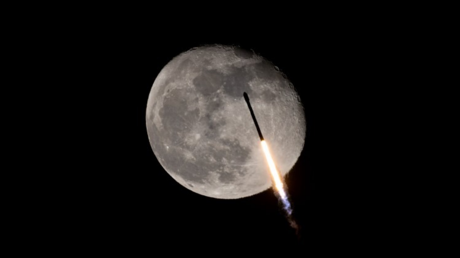 Módulo de foguete da spacex vai cair na lua em março