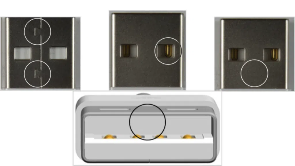 Como identificar um carregador original de iphone Como identificar um carregador original de iphone: analise, também, as características apontadas sobre a extremidade usb do cabo lightning. Nos exemplos vemos cabos originais da apple. Reprodução: apple