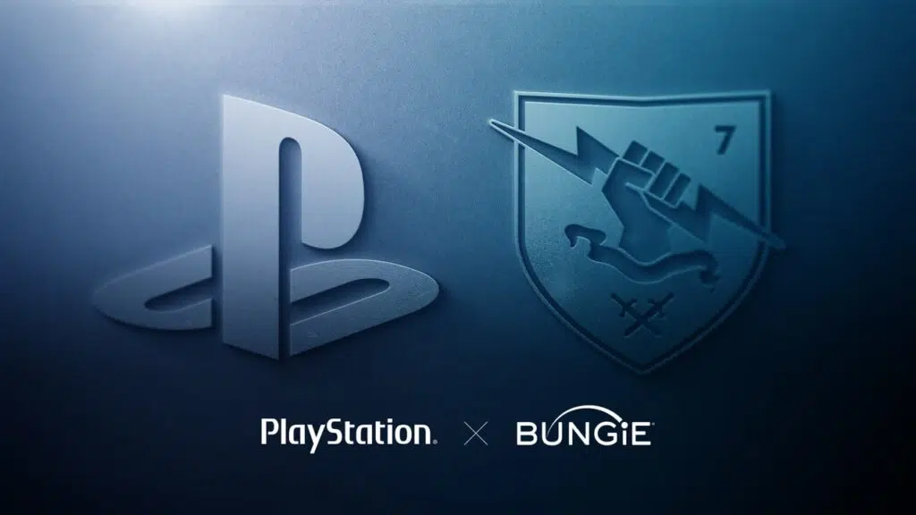 Sony compra bungie, criadora de destiny, por us$ 3,6 bilhões Logo da sony e da bungie juntas