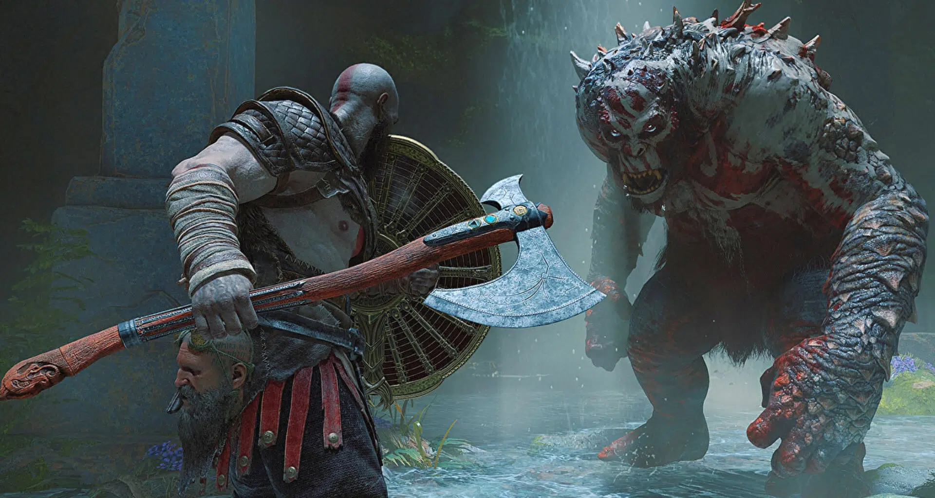 Imagem de captura de tela de god of war para pc