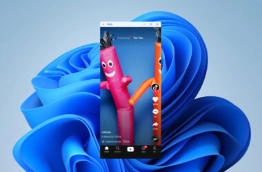 Windows 11 rodando tiktok para android