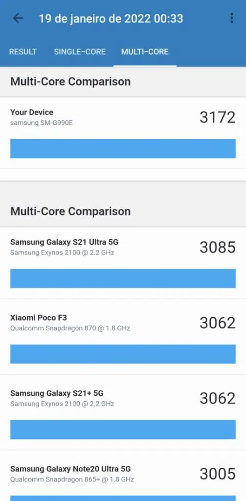 Review: galaxy s21 fe é potente, mas mal otimizado Galaxy s21 fe em testes de stress