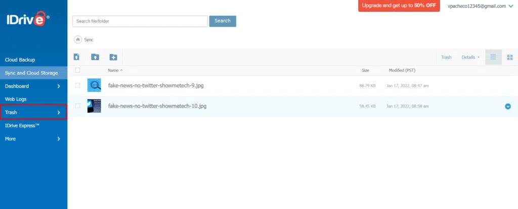 Como recuperar arquivos apagados em serviços na nuvem Página inicial do idrive