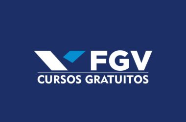 Logo para anunciar cursos gratuitos da fgv