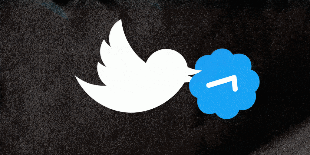 Como denunciar desinformação e fake news no twitter Passarinho do twitter segurando selo de conta verificada