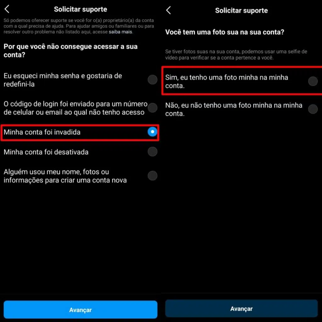 Como recuperar conta do instagram hackeada e aumentar segurança Processo de recuperar instagram hackeado de perfil pessoal