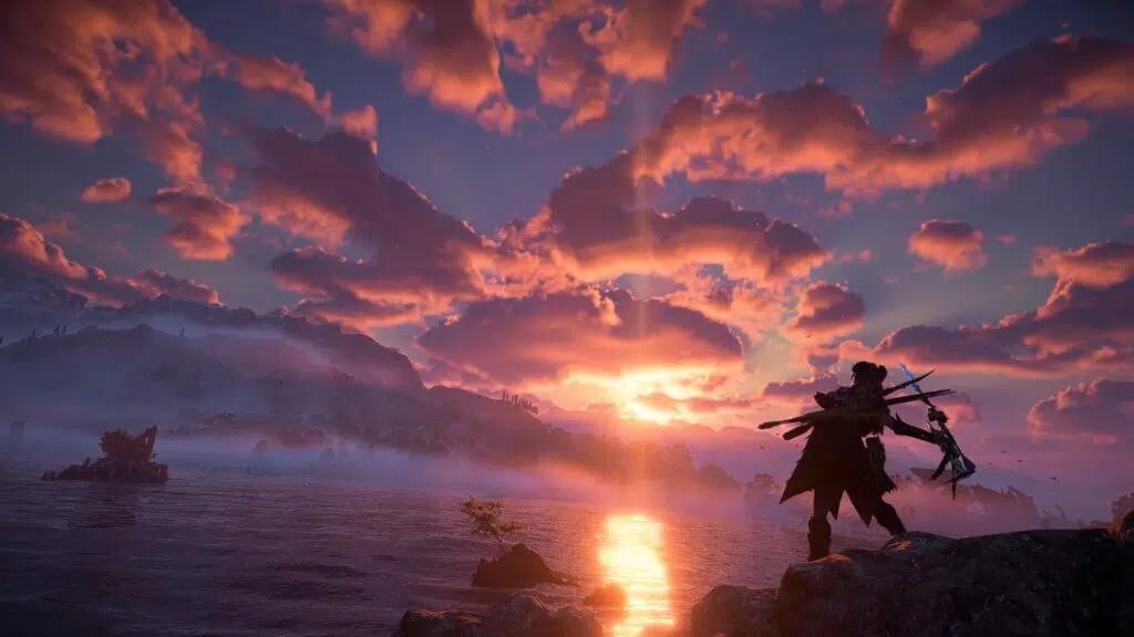 Review: horizon forbidden west é a grande evolução de zero dawn As novas áreas com mar proporcionam visuais incríveis