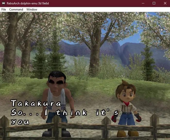 Como baixar e instalar emulador de nintendo no pc Screenshot de harvest moon - a wonderful life, do gamecube, rodando no dolphin via retroarch. (imagem: showmetech/captura própria)