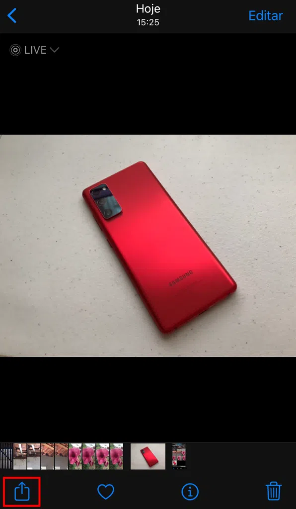 Saiba esconder fotos no iphone e ipad Selecione a foto para esconder