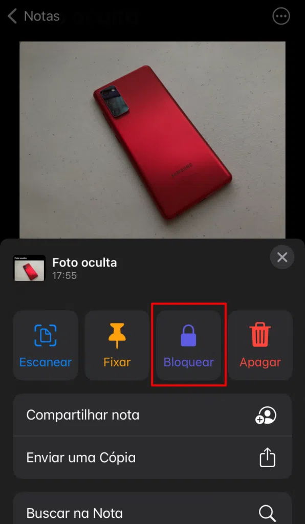 Saiba esconder fotos no iphone e ipad Bloquear nota no iphone