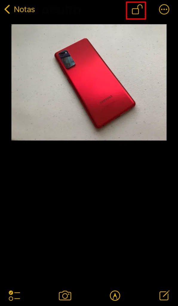 Saiba esconder fotos no iphone e ipad Nota com senha no iphone