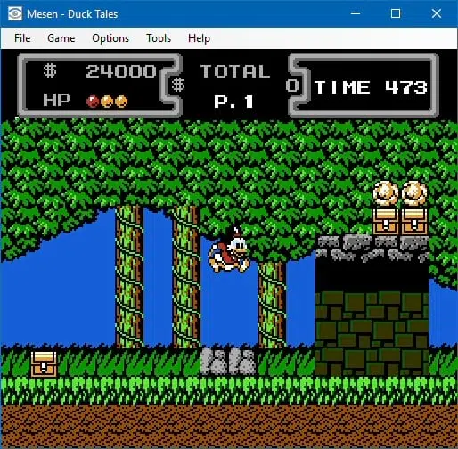 Como baixar e instalar emulador de nintendo no pc Screenshot de ducktales, do nes, rodando no mesen. (imagem: the emulator zone/reprodução)