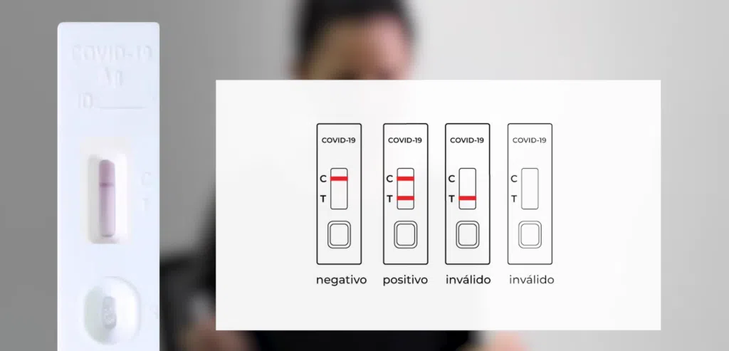 Como funciona e onde comprar autoteste de covid-19 Foto com resultados de autoteste de covid-19
