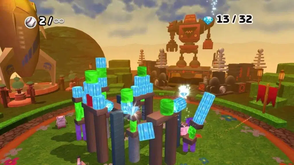 Os 20 melhores jogos de nintendo wii Screenshot de boom blox, da electronic arts (imagem: reprodução)