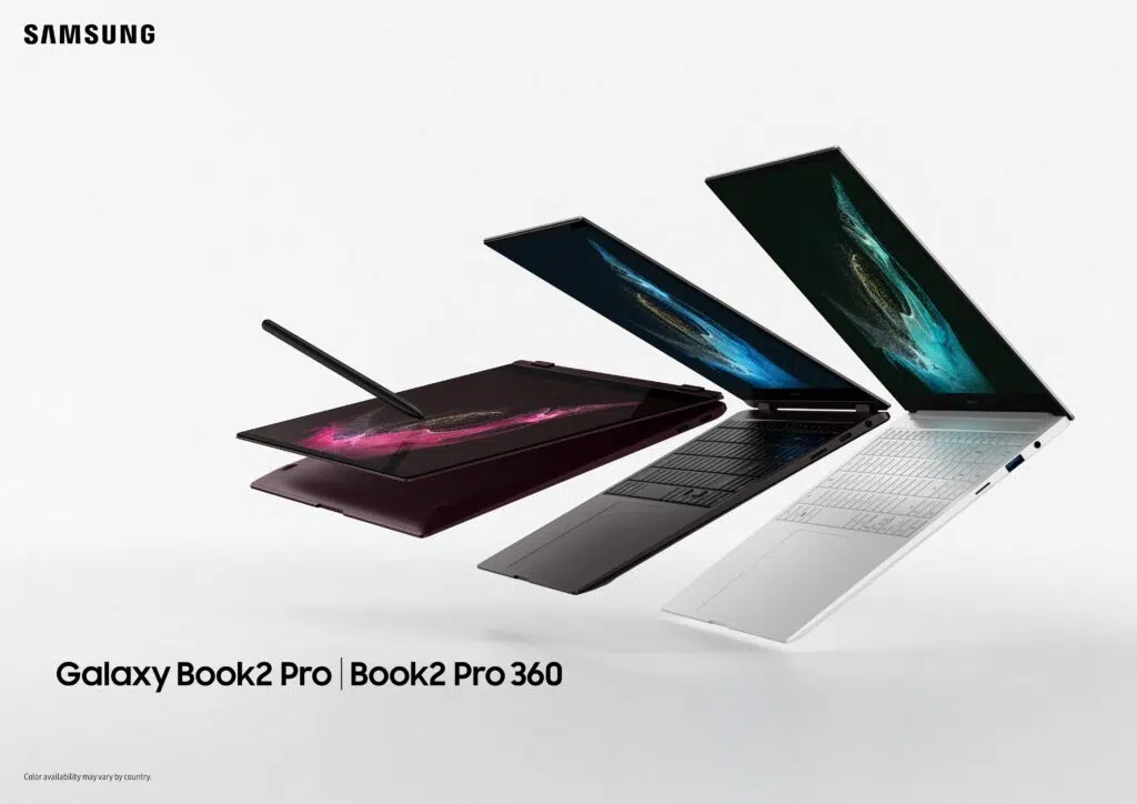 Samsung anuncia galaxy book2 pro com bateria de até 21 horas Notebook 2 em 1 da samsung: galaxy book2 pro 360