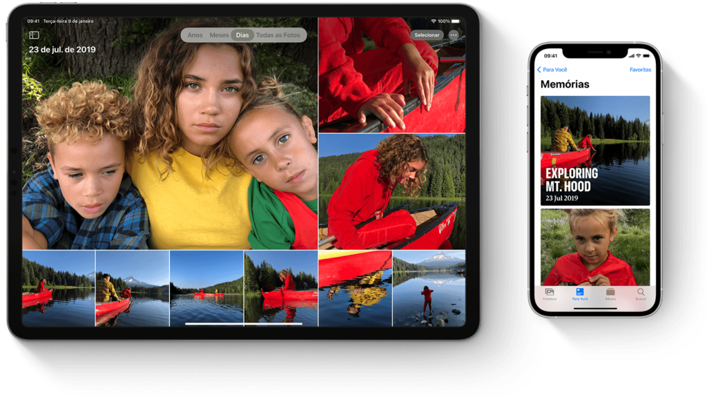 O fotos do icloud permite um melhor gerenciamento no backup de suas fotos. Reprodução: apple