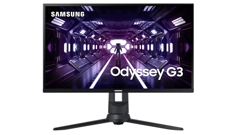 Discover Samsung's Odyssey Gamers Monitors Odyssey g3, one of samsung's odyssey gamer monitors, on a white background
