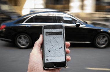 Aplicativo do uber abert