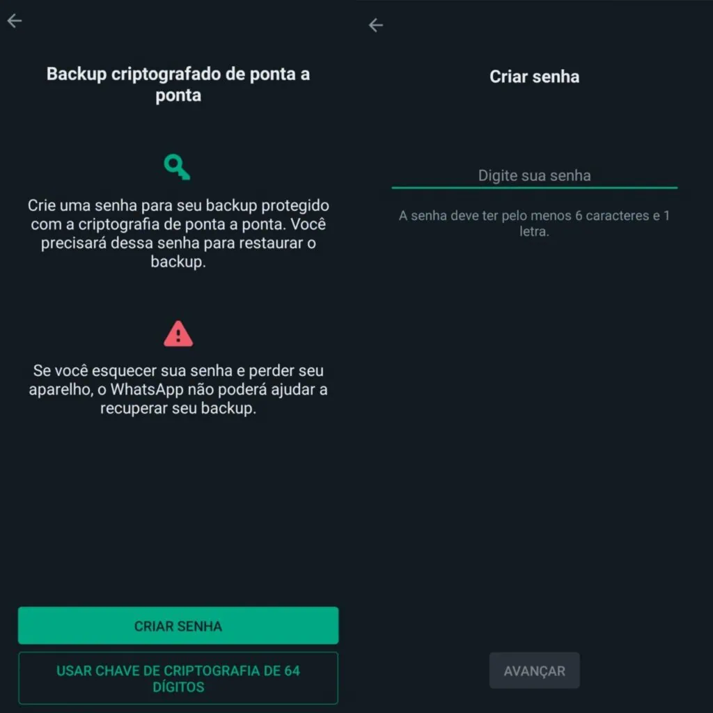Android(Googleアカウント)をバックアップする方法 whatsapp バックアップでエンドツーエンドの暗号化を有効にする方法のスクリーンショット