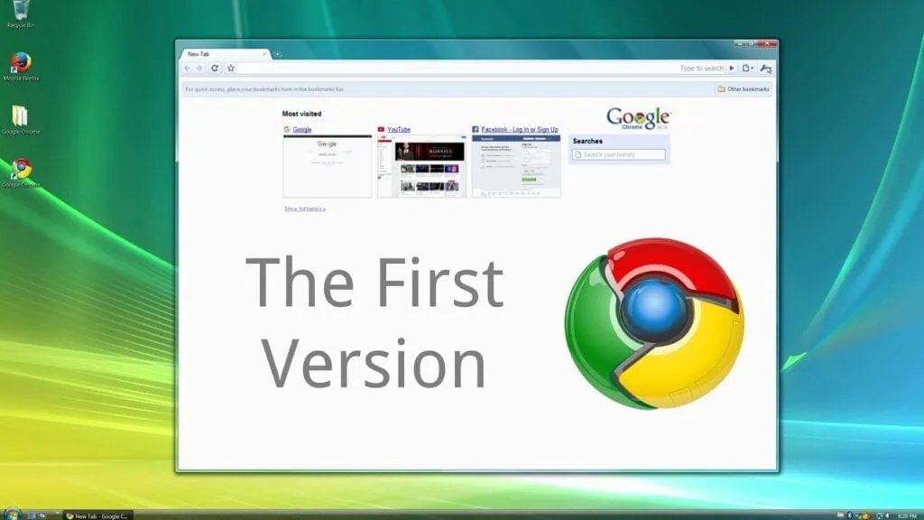 Chrome 100 arriveert deze week, onthoud de geschiedenis van de browser Eerste versie van Google internetbrowser