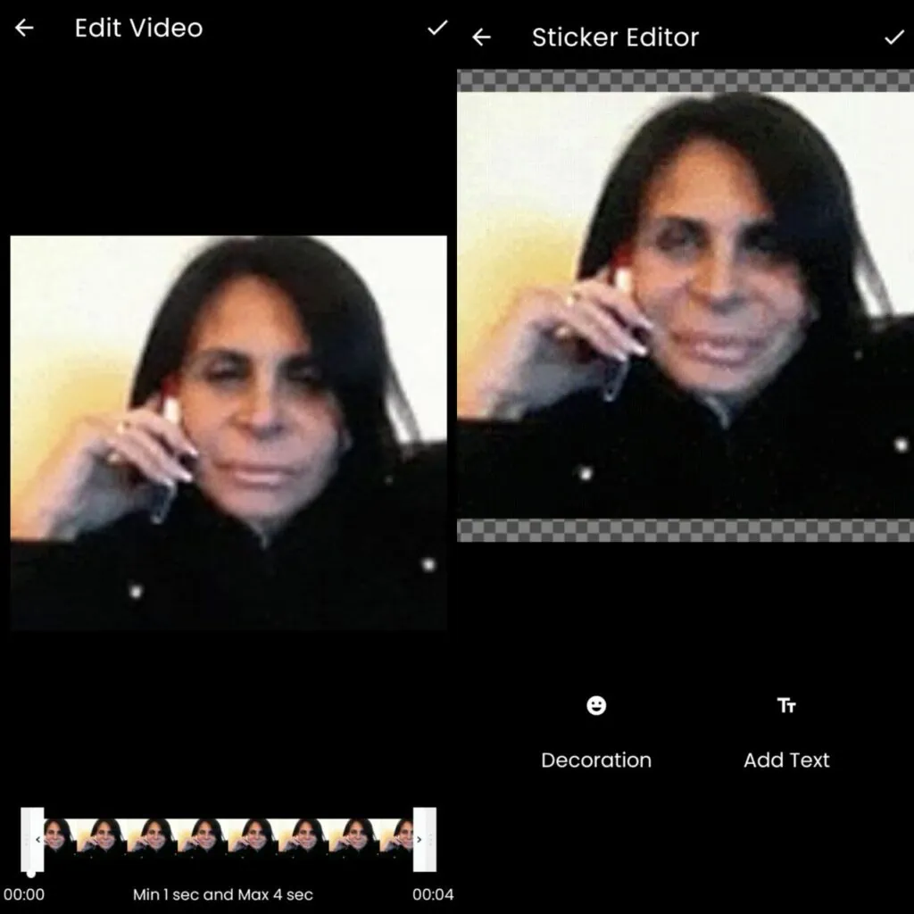 Como baixar figurinhas animadas no whatsapp Edição de vídeo no aplicativo sticko