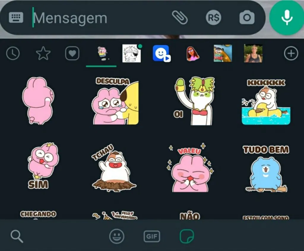 Como baixar figurinhas animadas no whatsapp Pacote de figurinhas animadas baixadas no whatsapp para android