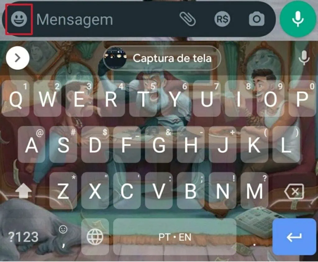 Como baixar figurinhas animadas no whatsapp Captura de tela para baixar figurinhas animadas no whatsapp para android