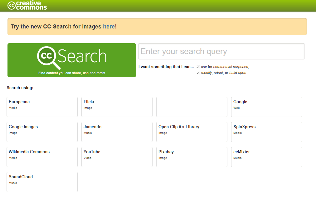 15 buscadores alternativos para ir além do google Cc search