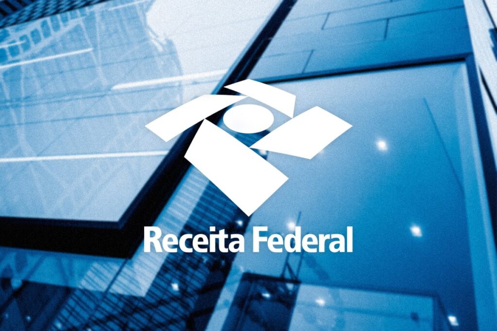 A imagem mostra o logo da receita federal