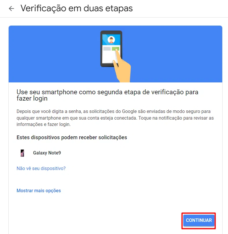 Como recuperar a conta do gmail e aumentar a segurança Página para ativar verificação de duas etapas em conta do google